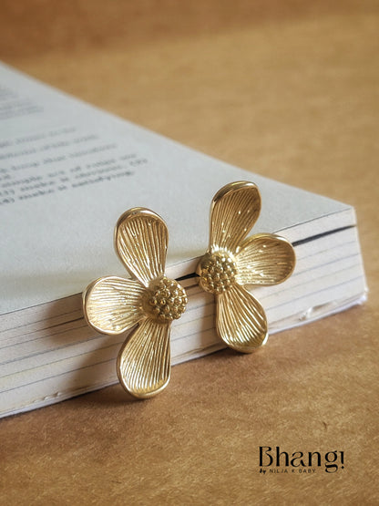 Blooming Flower Stud Earrings