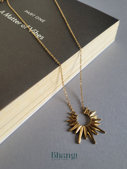 Sunburst Pendant Necklace